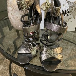 Silver Guess heels